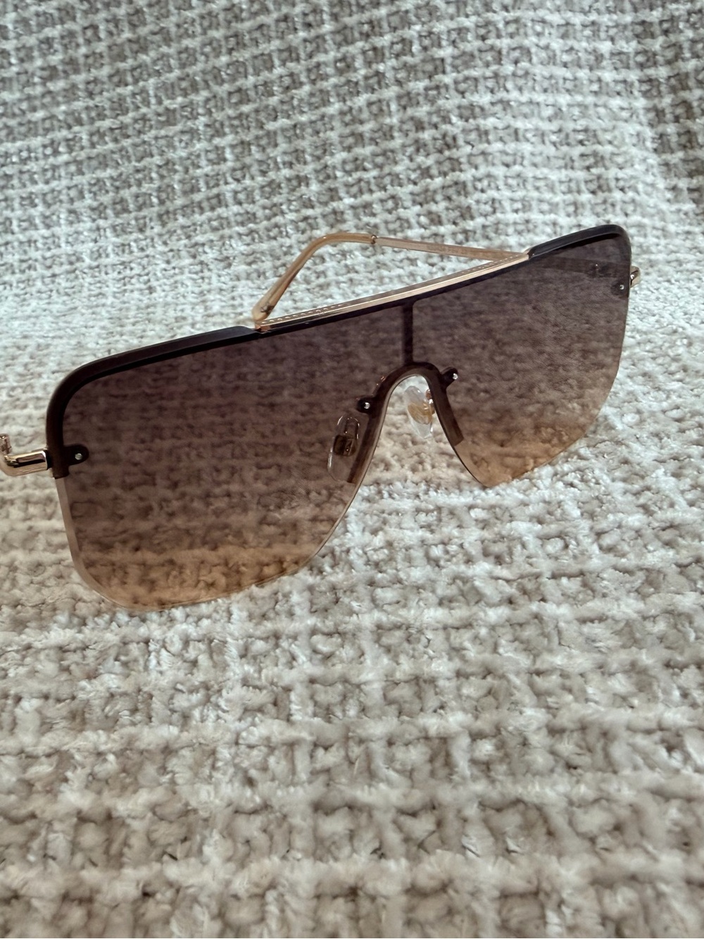 Women’s Shield Sunglasses - Brown Gradient
